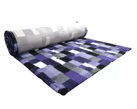ProFleece коврик меховой в клетку для животных (1 х 1,6 м., Фиолетовый)