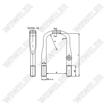 Стремянка рессоры WEWELER B124M24B018