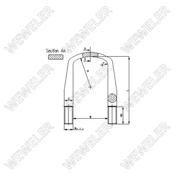 Стремянка рессоры WEWELER B179M22B007