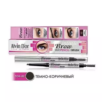 Alvin D'or, Карандаш для бровей Intense Brow, Dark Brown