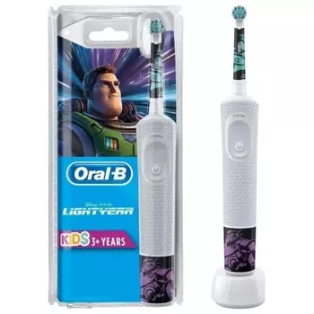 Зубная щетка детская Braun Oral-B Vitality D100.413.2 Kids Lightyear (Белый)