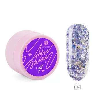 Adricoco, Гель для дизайна Adri Shine №04, 5 мл