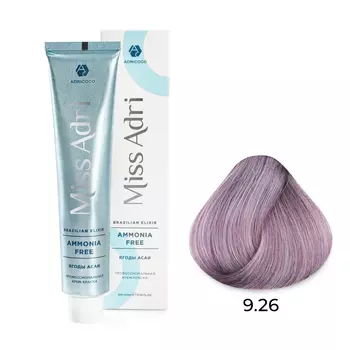 ADRICOCO, Крем-краска для волос Miss Adri Brazilian Elixir Ammonia Free 9.26