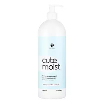 ADRICOCO, Ультраувлажняющий шампунь для волос Cute Moist, 1 л