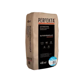Perfekta, 25 кг, Штукатурка цементная фасадная для машинного нанесения Выравнивающая Зимняя серая