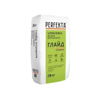 Perfekta Глайд Премиум 20 кг, Шпатлевка цементная фасадная (белая)
