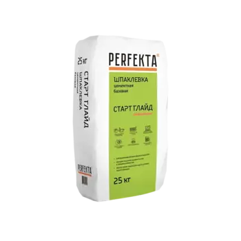 Perfekta Старт Глайд 25 кг, Шпатлевка цементная базовая (белая)