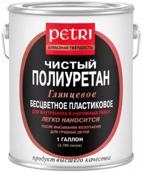 Petri Diamond Hard, 9.46 л, Лак для дерева