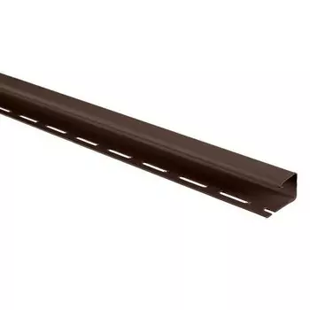 Планка J-trim Альта Профиль Т-15 коричневая 3660 мм