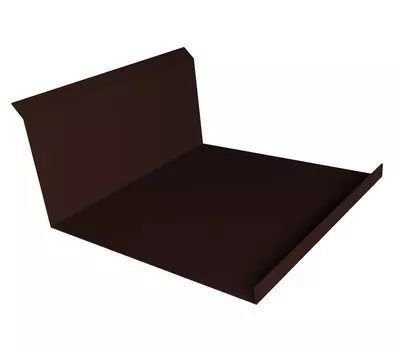 Планка примыкания нижняя Grand Line Quarzit Ral 8017 260х122 мм резка