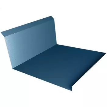 Планка примыкания нижняя Grand Line Velur20 Ral 5001 260х122 мм резка