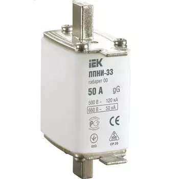 Плавкая вставка предохранителя IEK DPP10-032 ППНИ-33 габарит 00 32А