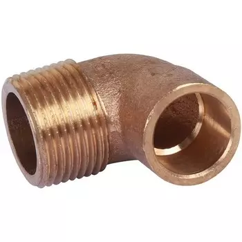 Переходник угловой для медных труб Sanha 4092G ВП-НР 22x3/4 дюйма бронза под пайку