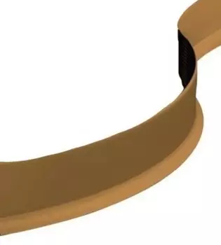 Плинтус гибкий ПВХ Progress Plast BTPVM-60 коричневый 50000х60х10 мм