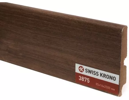 Плинтус МДФ Kronopol P85 3875 indian walnut 2500х85х16 мм