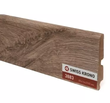 Плинтус МДФ Kronopol P85 3883 piano oak 2500х85х16 мм