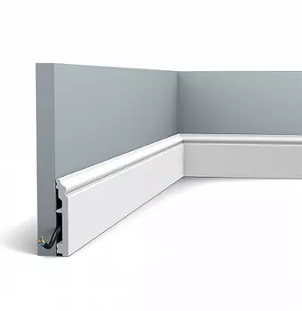 Плинтус напольный Orac Decor Sх173 Orac Axxent 2000х100х16 мм с кабель-каналом