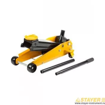 Домкрат STAYER Professional 43150-3, подкатной гидравлический, 3 т, 13 см-50 см (43150-3)