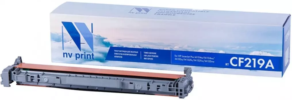 Драм-картридж (фотобарабан) лазерный NV Print NV-CF219A (19A/CF219A), 12000 страниц, совместимый для LJ Pro M104a/M104w/M132a/M132fn/M132fw/M132nw, с чипом