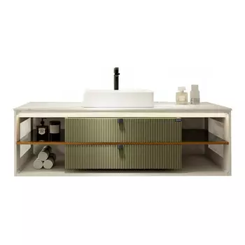 Тумба с раковиной Black&White Gravity AV707.1500 MINT матовая
