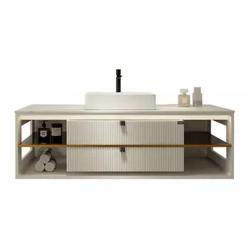 Тумба с раковиной Black&White Gravity AV707.1500 WHITE матовая