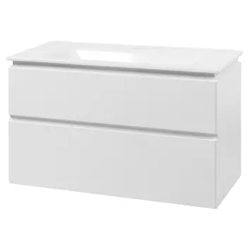 Тумба с раковиной Cerutti Романья white 100 подвесная
