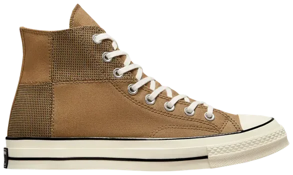 Кроссовки Converse Chuck 70 High Houndstooth Patchwork, коричневый