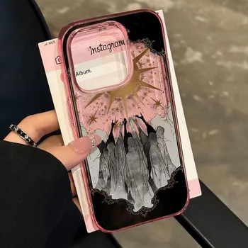 Креативный чехол для телефона Light of Hope для Apple iPhone16/15promax - силиконовый чехол для телефона iPhone Чехол для iPhone 16/15/14/13/12/11 Apple 16 синий