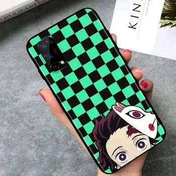 Demon Slayer Anime for OPPO Realme V15 X5 X3 X50 X7 X2 C17 C11 C3 C2 7 7i 6 6S 6i 5 Narzo 20 Pro Black Phone Case Realme 5
