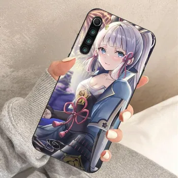 Чехол для телефона Kamisato Ayaka Genshin Impact для Xiaomi Redmi Note 11 10 9T 8 7 Pro Redmi 10 9 9A 9C 8 7 6, мягкий черный чехол для телефона Redmi Note11-11S 4G