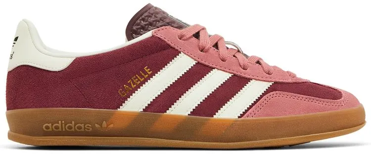 Кроссовки adidas Gazelle Indoor 'Maroon Preloved Crimson', красный