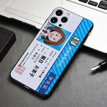 Чехол Carcasa для iPhone XS 13 Pro Max 8 Plus 14 XR X 7 12 11 Mini SE2022 5S SE2 5 6 6S My Hero Academy ID Card силиконовый стиль iPhone 14