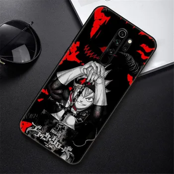 Чехол для телефона Xiaomi Redmi Note 8 8T 10 9 9S 7 6 Pro xiaomi 9 9A 8 8A 7 6, черный чехол, силиконовый чехол аниме «Черный клевер» Redmi Note 8 Pro