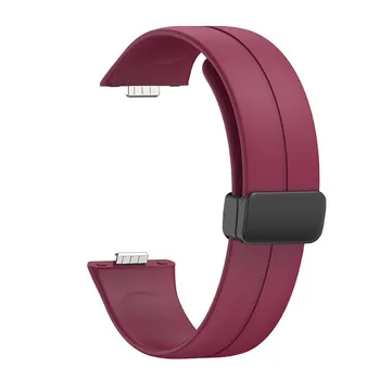 Ремешок с магнитной пряжкой для часов Huawei Fit 3, силиконовый ремешок, мягкий спортивный браслет для часов Huawei FIT3, мужской женский браслет Correa Huawei Watch Fit 3 белый