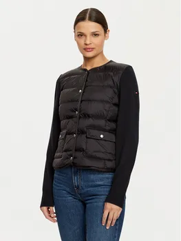 Приталенный пуховик WW0WW44343 Tommy Hilfiger, черный