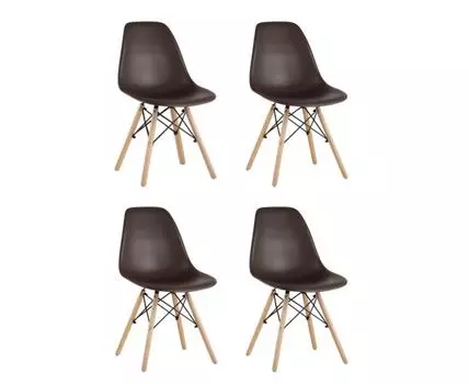 Стул DSW коричневый x4
