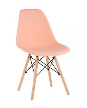 Стул Eames Style DSW персиковый (разборный каркас)