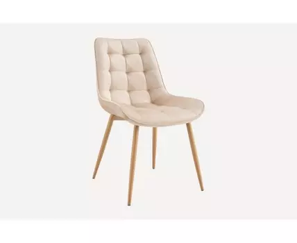 Стул Флекс-4 Velvet Beige (Бежевый, бежевый)