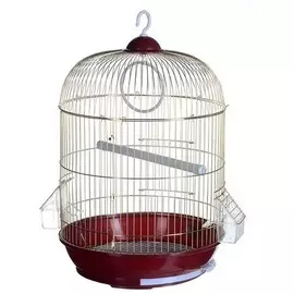 Клетка круглая Kredo A309G для птиц (Ø 33 х В 53 см Золотой)