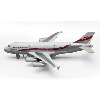 Самолет A380 Toys Bump and Go Airlines, литая под давлением металлическая модель самолета, игрушка со светом и звуками, 4D анатомический вид, самолет для детей 3-12 лет, подарок Size:22*19*17cm синий