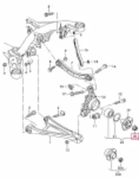 Подшипник ступицы VW с ABS Touareg 7P 3.0D-4.2 10-, PORSCHE Cayenne II 3.0D-4.8 10- задний "В"