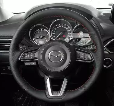 Оплетка руля (черно-красная) Point Bin PNT00201 для Mazda CX-30 2020-