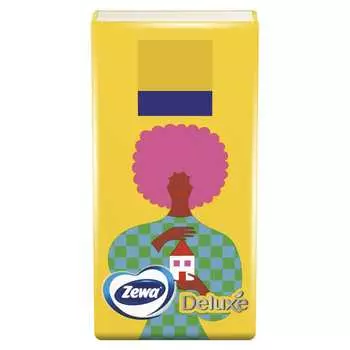 Платки бумажные носовые Zewa Deluxe Design 3сл 1шт