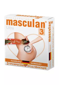 Презервативы Masculan 3 Ultra №3 с колечками/пупырышками/анестетик