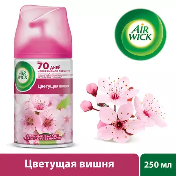 Освежитель воздуха Air Wick Pure Цветущая вишня смен. баллон 250мл