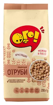 Отруби ржаные Ого! экструдированные 200г