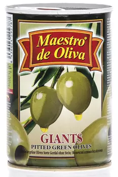 Оливки Maestro de Oliva гигант б/к 410г ж/б