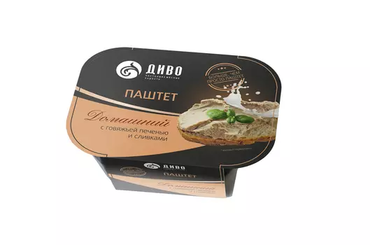 Паштет Домашний с говяжьей печенью и сливками Диво, 150г