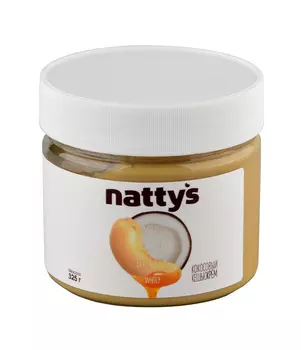 Паста кешью-кокосовая Nattys Whitey с мёдом 325г