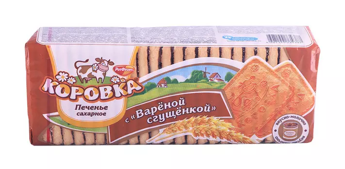 Печенье Коровка с вареной сгущенкой 375г Рот Фронт